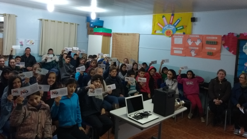 Educação Fiscal e Nota Fiscal Gaúcha foram temas de palestra na EMEF Mem de Sá